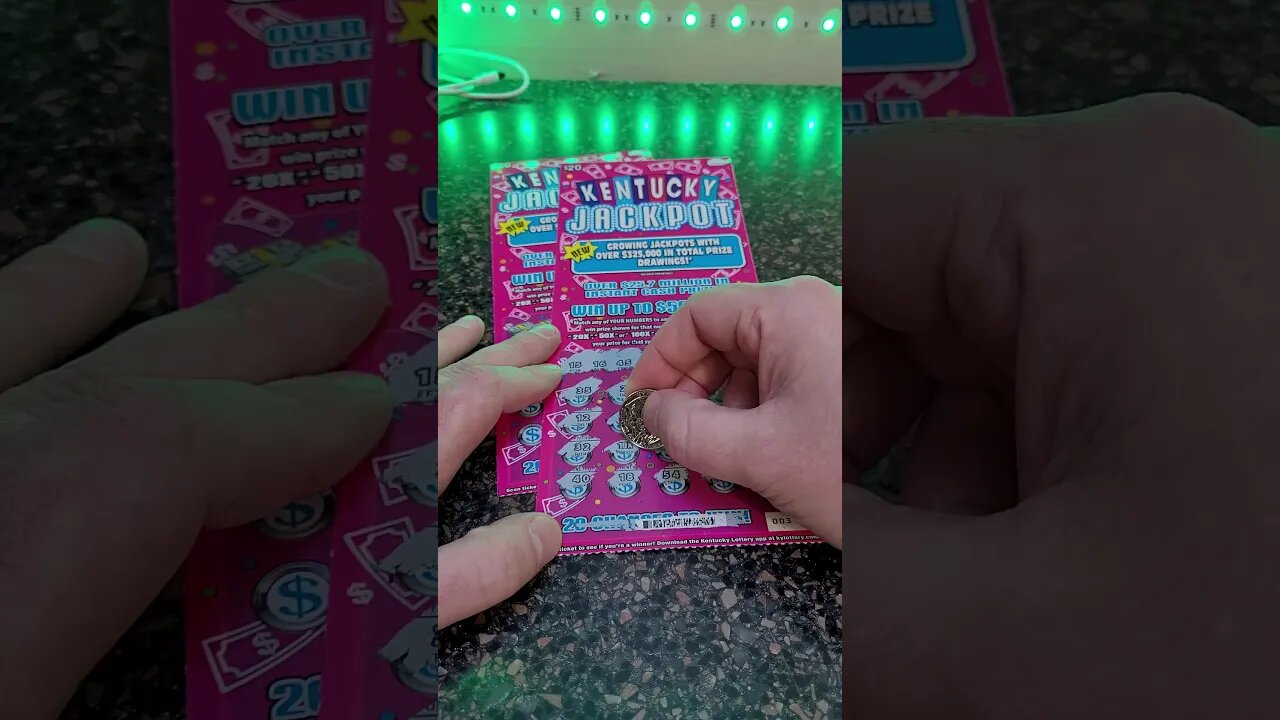 BIG Jackpot WINNER on this Scratch Off Lottery Ticket!