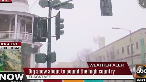 Flagstaff area preparing for snow storm expected to hit the area Thursday night