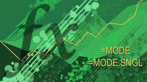 Excel Functions 101 - MODE