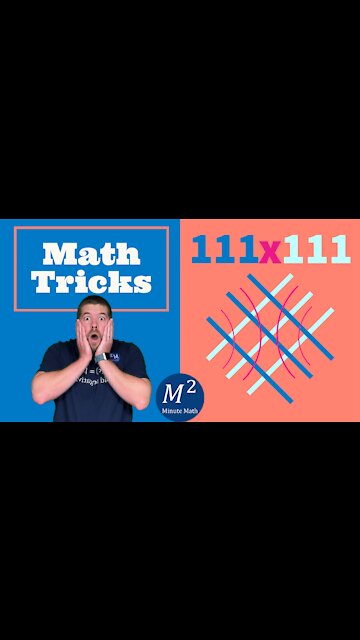 Minute Math Tricks | Part 10 | 111x111 Using Lines #shorts