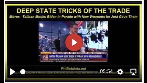 TSVN153 9.2021 Deep State Tricks Of The Trade Taliban Mocks Biden In Parade