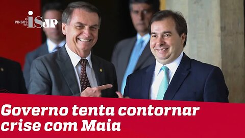 Governo tenta contornar crise com Maia