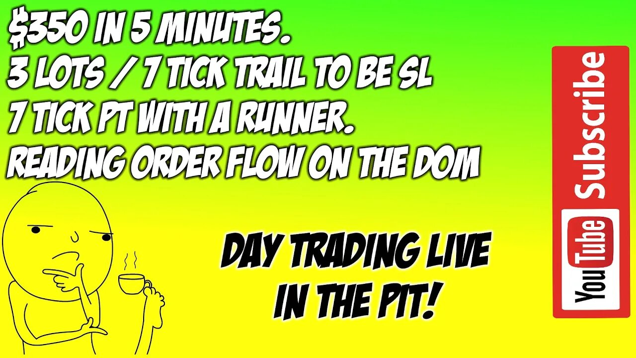 How To Make $350 In 5 Minutes | Anatomy of a Trade | Day Trade Using The DOM