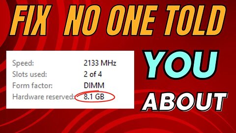 Hardware reserved issue Fixed || windows 10/11