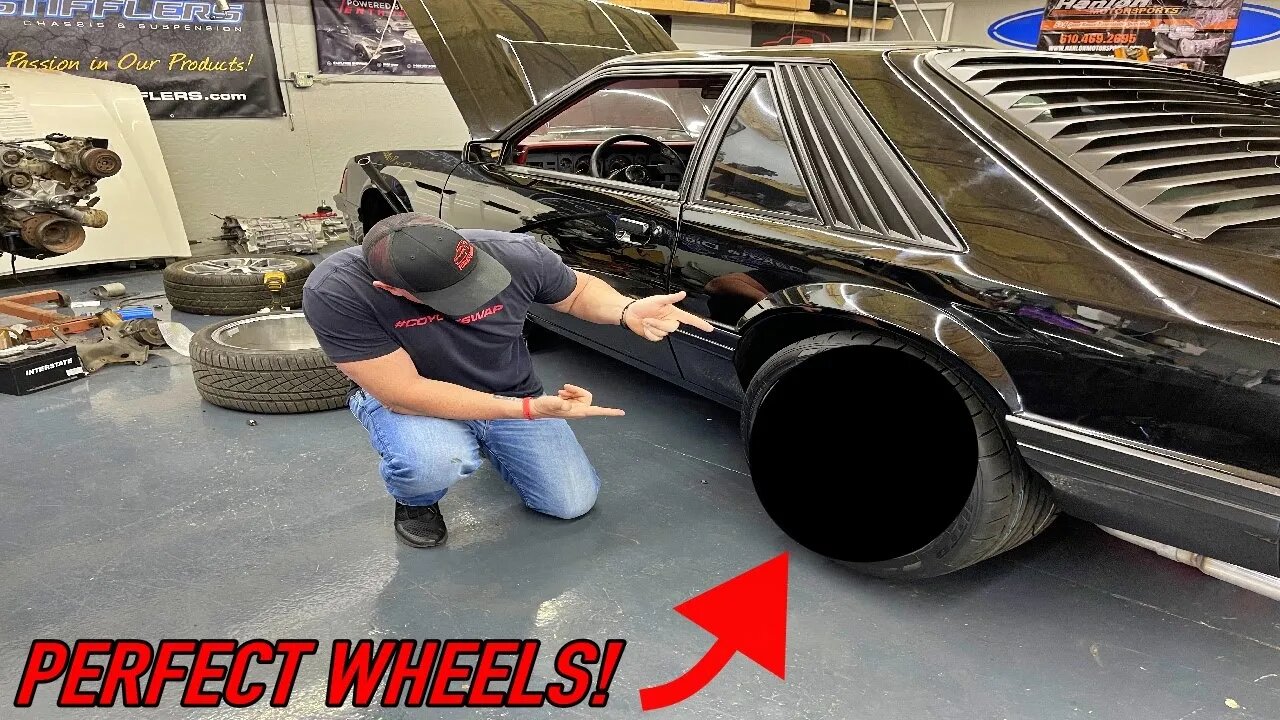 NEW WHEELS are here for the '82 Fox body Mustang! *PERFECTION