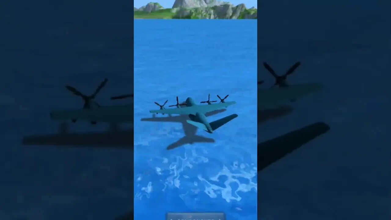 Riding PV-40 across the water | Turboprop Flight Simulator #shorts