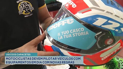 Uso dos Capacetes: Motociclistas devem Pilotar Veículos com Equipamentos em Dia com Novas Regras.