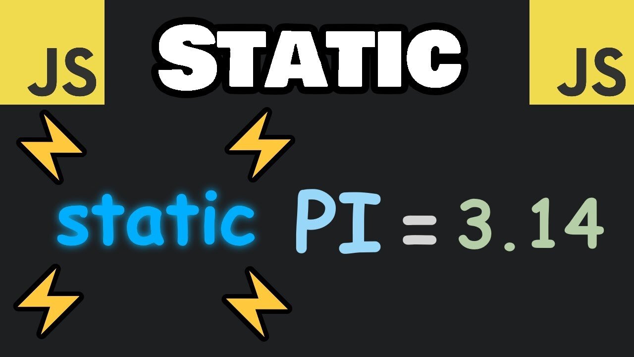 Learn JavaScript STATIC keyword in 8 minutes! ⚡