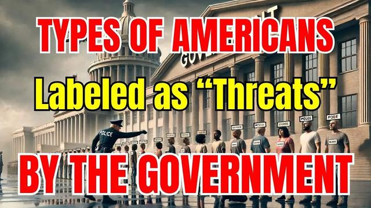 72 Types of AMERICANS Labeled 'POTENTIAL TERRORISTS' in Official Government Documents