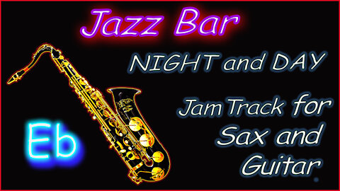 439 COOL JAZZ Jam Track for GUITAR and SAX in Eb