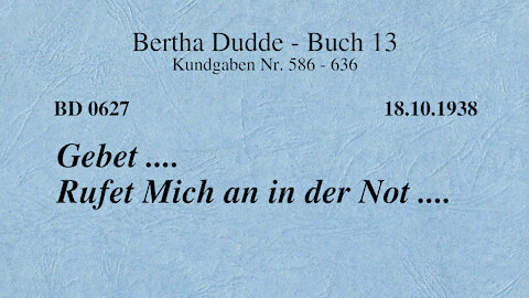 BD 0627 - GEBET .... RUFET MICH AN IN DER NOT ....