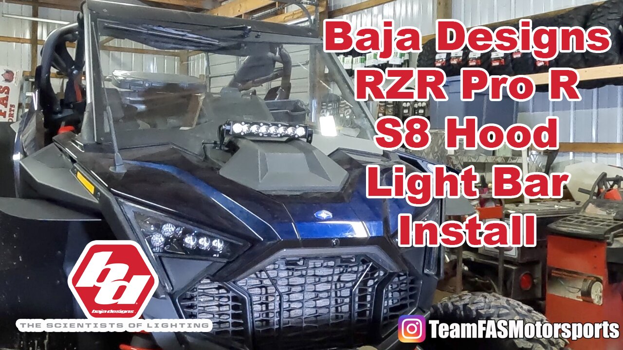 Baja Designs RZR Pro R S8 Hood Light Install: Easy Plug and Play Kit