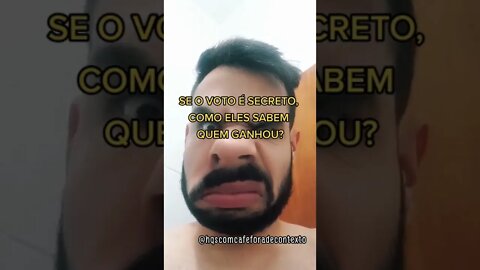 MENTIRAM, O VOTO NÃO É SECRETO #eleições2022 #shorts