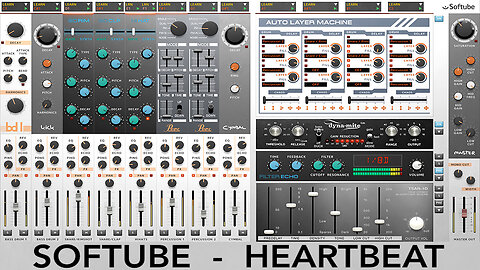 Softube Heartbeat Drum Machine - Vintage Drums VST Instrument Demo