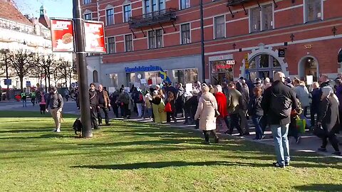 Massive Swedish protest bc an innocent man was murdered by migrant. Is Europe finally waking up?