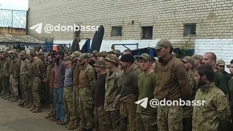 These are Ukrainian prisoners of war extracted from the catacombs of Azovstal steel plant