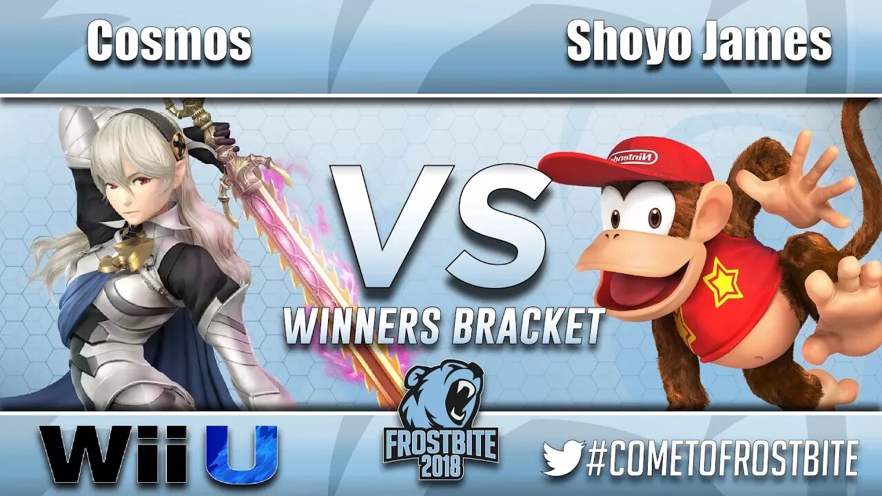 Cosmos (Corrin) vs. Shoyo James (Diddy Kong) - Wii U Top 48 - Frostbite 2018