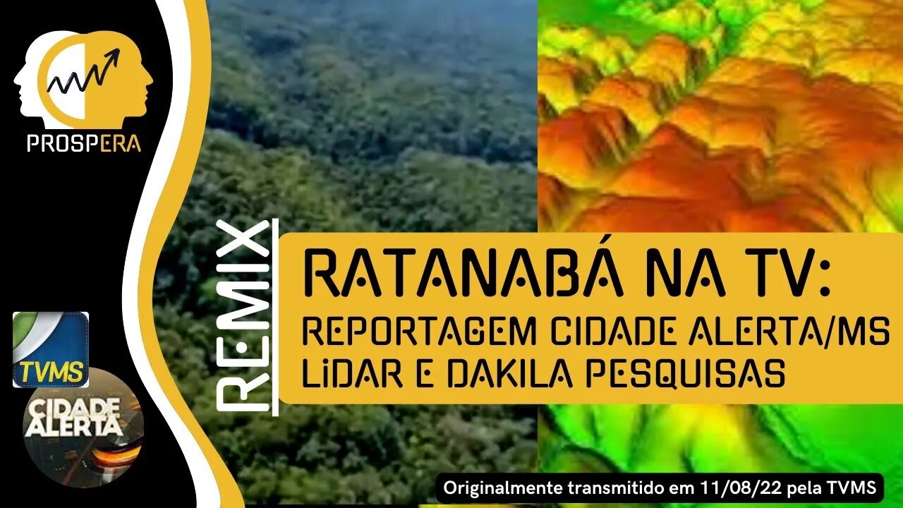 Ratanabá na TV Aberta: Divulgação do LiDAR na TVMS Cidade Alerta, em Campo Grande!