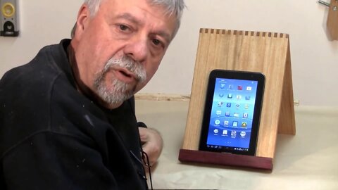 Making a Tablet or iPad Stand - A woodworkweb.com woodworking video