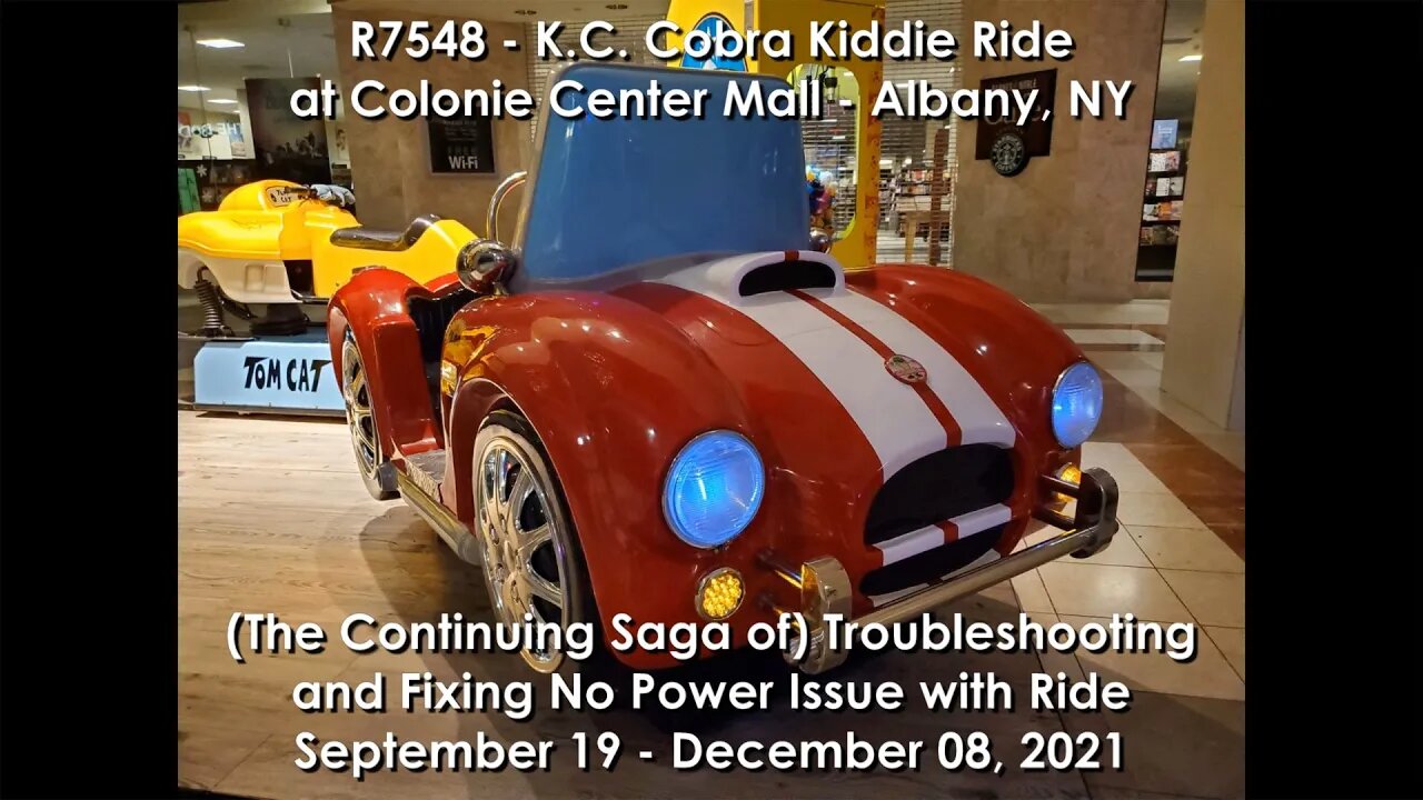 Troubleshooting and Fixing No Power Issue with the KC Cobra Kiddie Ride at Colonie Center Mall