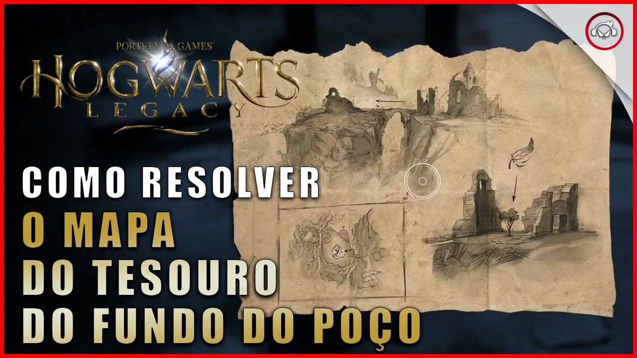 Hogwarts Legacy, Como resolver o mapa do tesouro do Fundo do Poço | Super-Dica