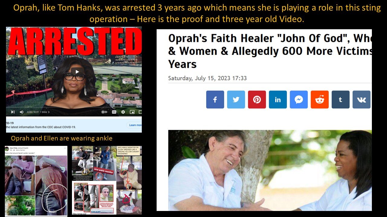 Thoughts about OPRAH on MAUI? She is part of the sting operation. She was arrested 3 years ago.