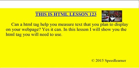 HTML Lesson 123