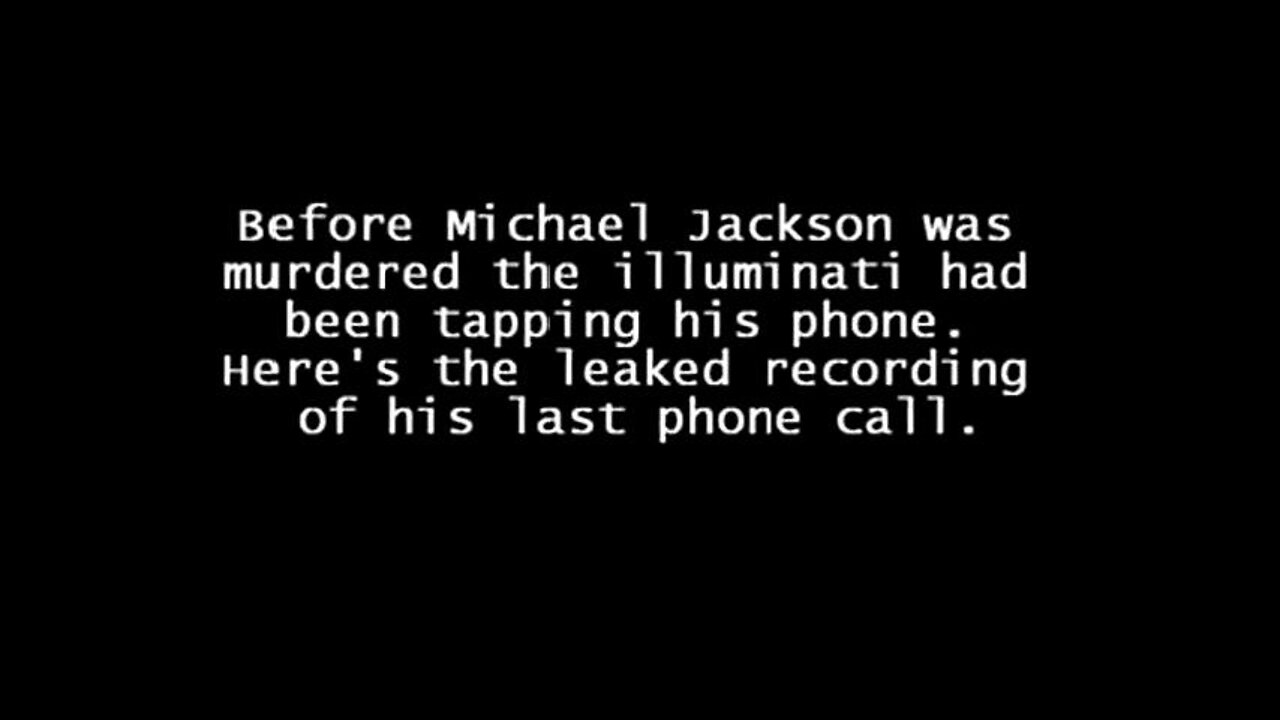 Shocking Proof --- Federal Agent ''We Murdered Michael Jackson''