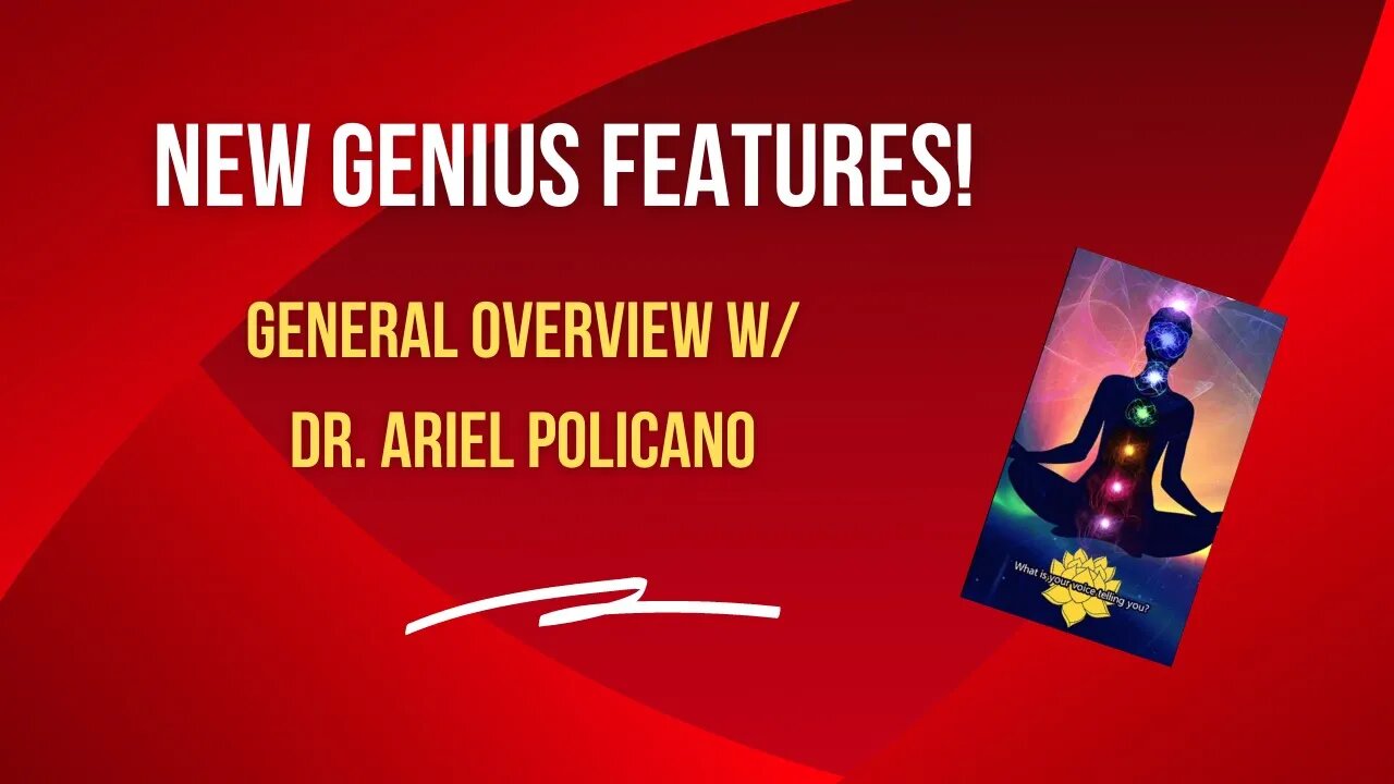 Genius Weekly Training with Dr. Ariel Policano