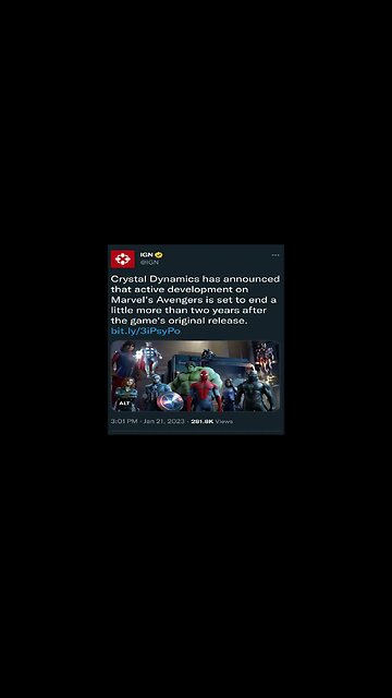 Marvel's Avengers game is dead