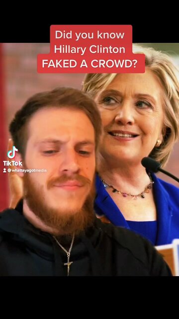 Hillary FAKED A CROWD?