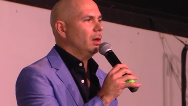 Rapper Pitbull speaks at 'Do the Right Thing' challenge in Palm Beach County