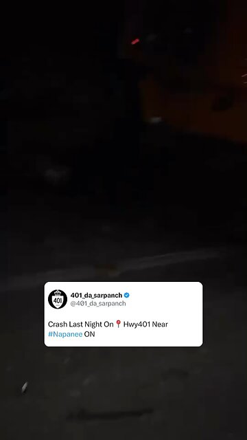 Serious Crash On Highway 401 In Napanee