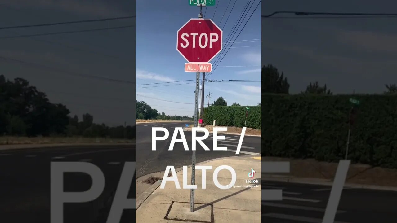 Improve your Spanish vocabulary with the word of the day “Stop” is either “Pare” or “Alto”