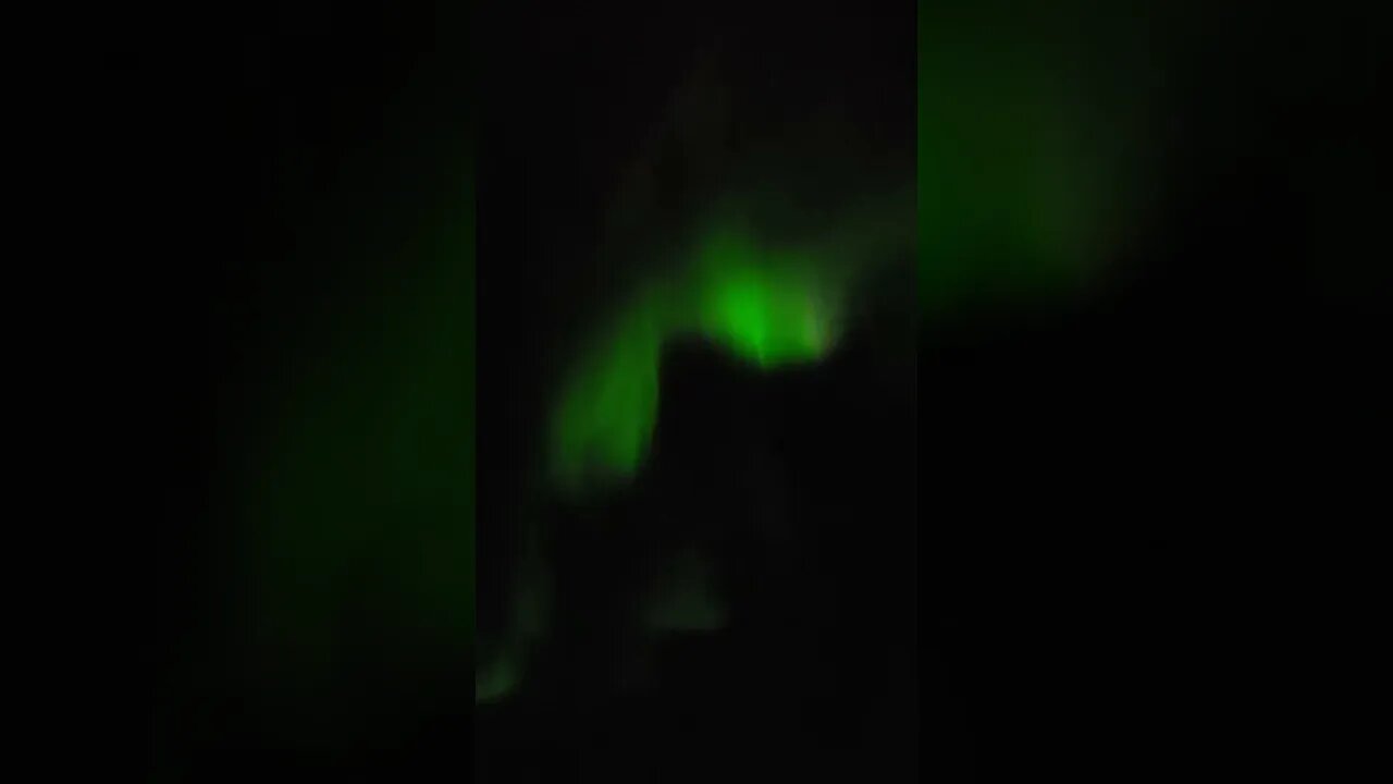 Beautiful Northern Lights over the Northern Pacific Ocean