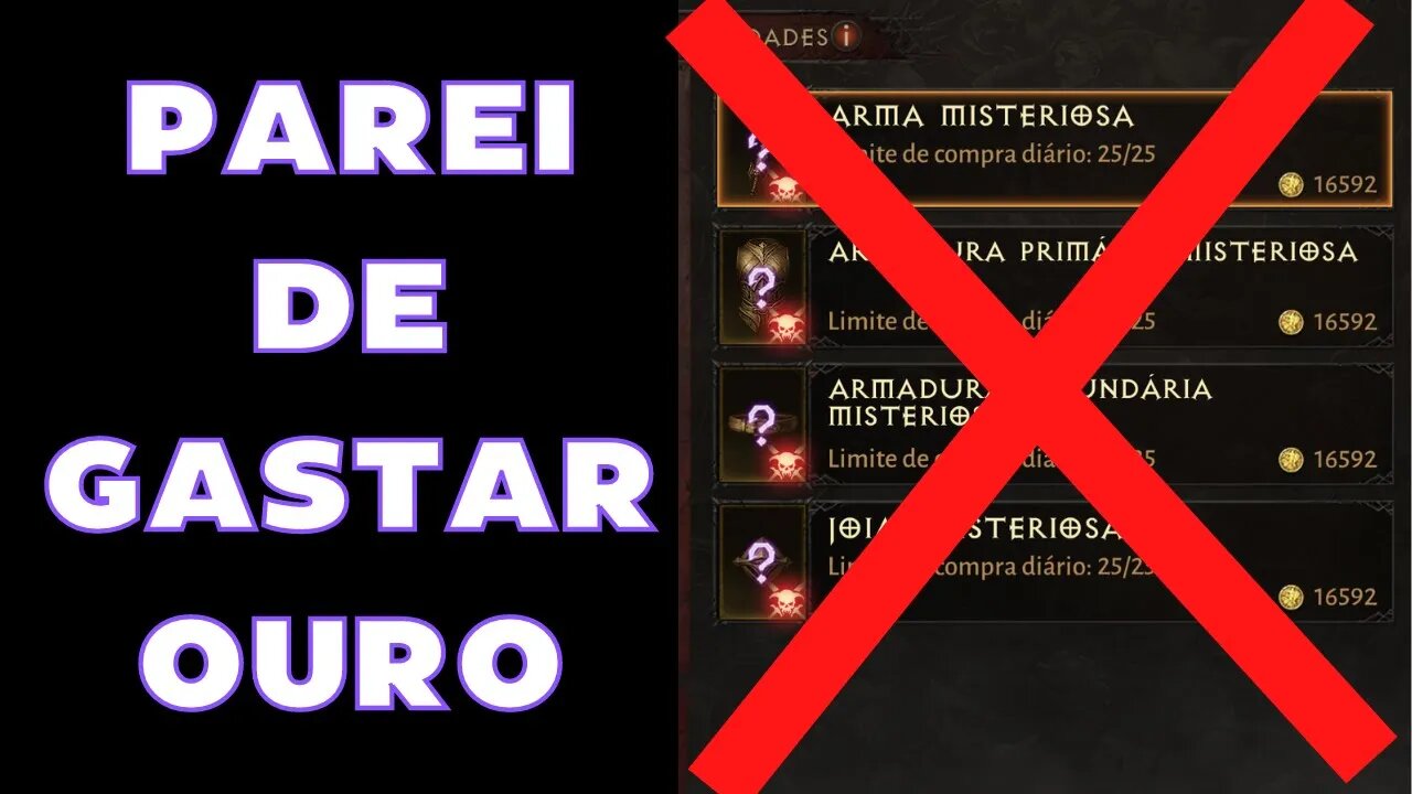 Juntando ouro pra gastar na hora certa - Diablo Immortal