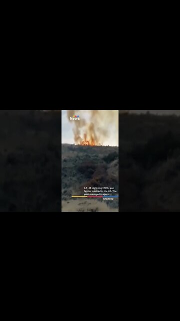 A F-35 Lightning II fifth-gen fighter crashed in the Utah, U.S.