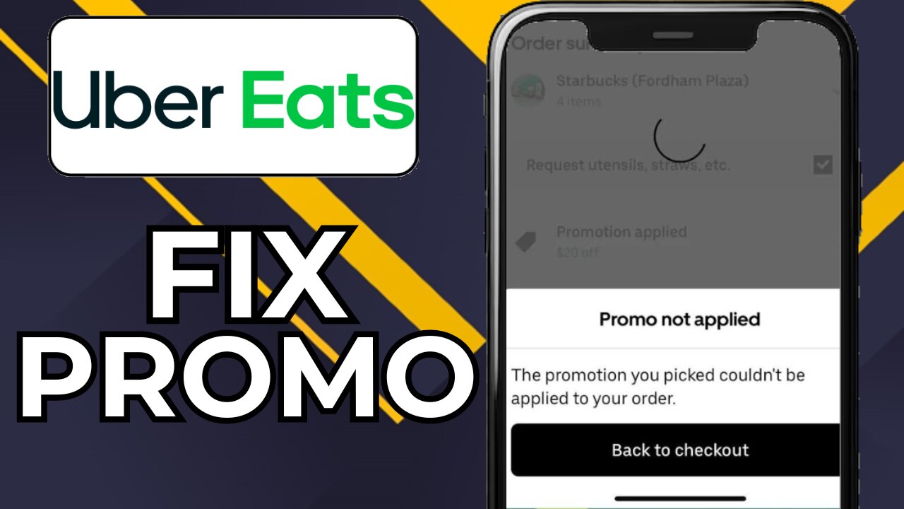 HOW TO FIX UBER EATS PROMO NOT APPLIED