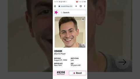 HAPPY 28 BIRTHDAY CENSOR eSports Player