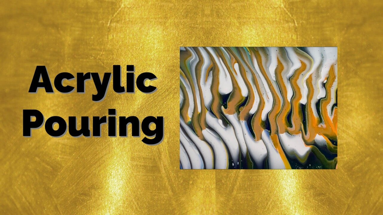 (116) Traveling Ring Pour with Arteza Acrylics