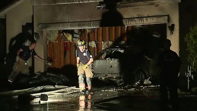 Dog wakes up sleeping family during fire near Cheyenne, Hualapai