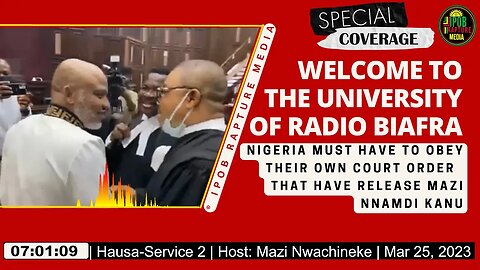 Welcome To The University Of Radio Biafra | Hausa-Service 2 | Host: Mazi Nwachineke | Mar 25, 2023