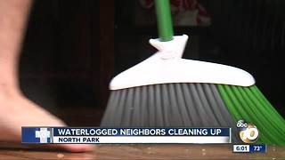 North Park renters clean up after water main break