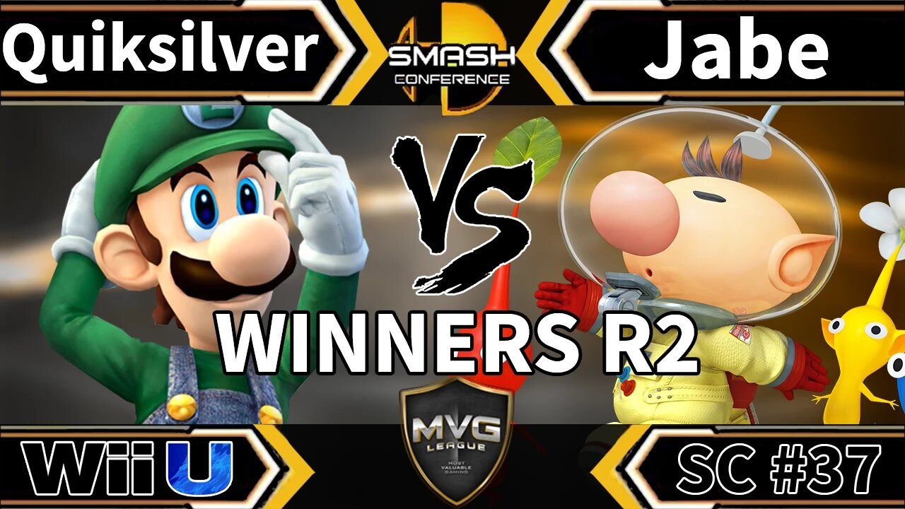 Quiksilver (Luigi) vs. Jabe (Olimar) - SSB4 Winners R2 - Smash Conference 37