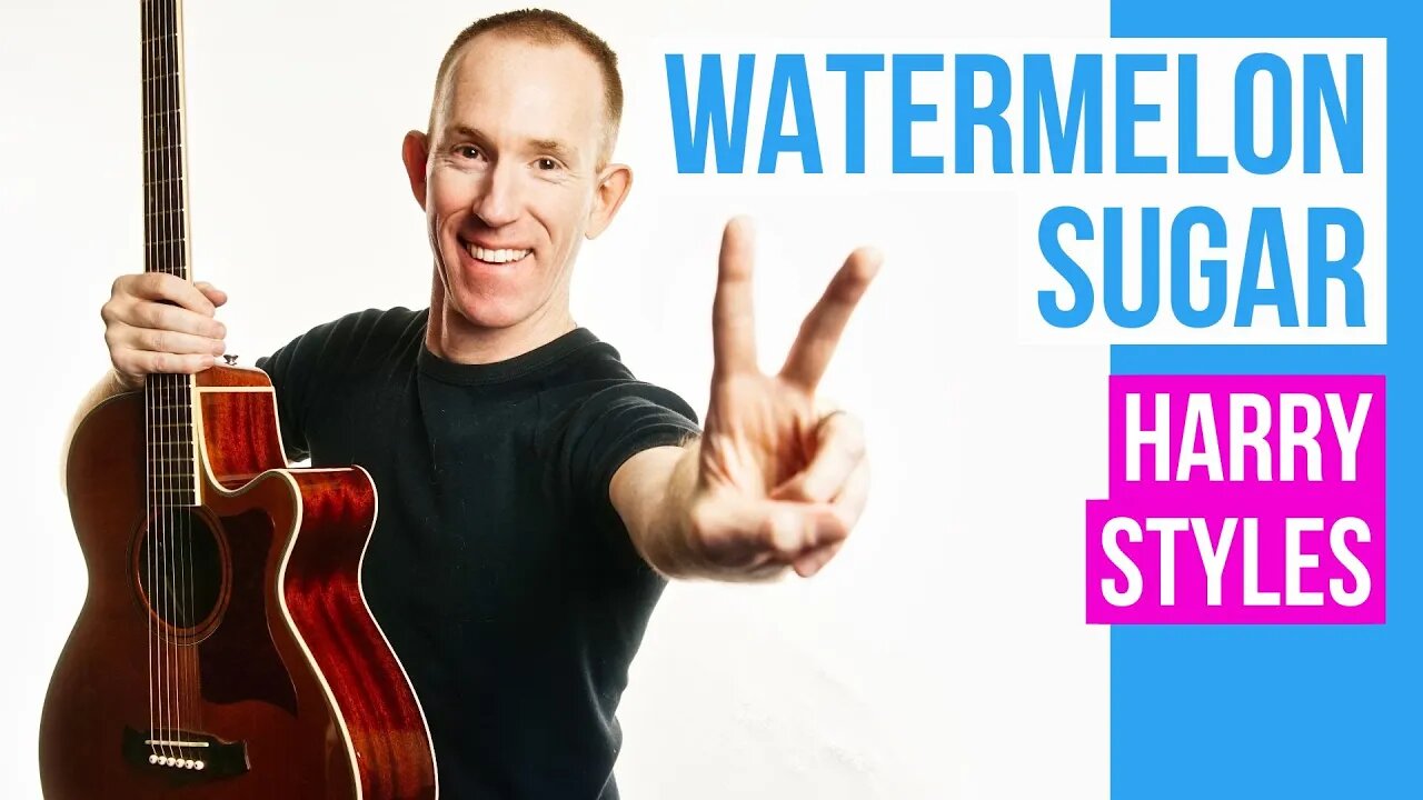 Watermelon Sugar ★ Harry Styles ★ Acoustic Guitar Lesson Tutorial [with PDF]