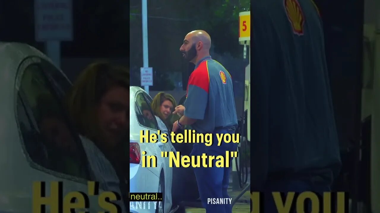 Putting "No Parking" Sign at Gas Pump and Enforcing it Prank