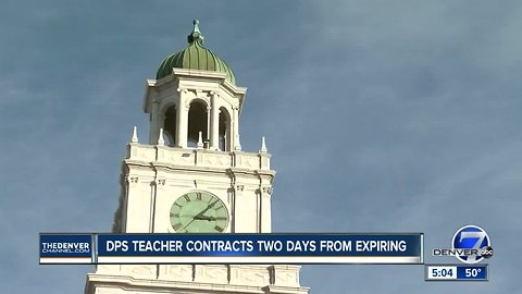 DPS teacher contracts 2 days away from expiring