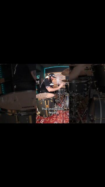 Hes almost as good as me at drumming