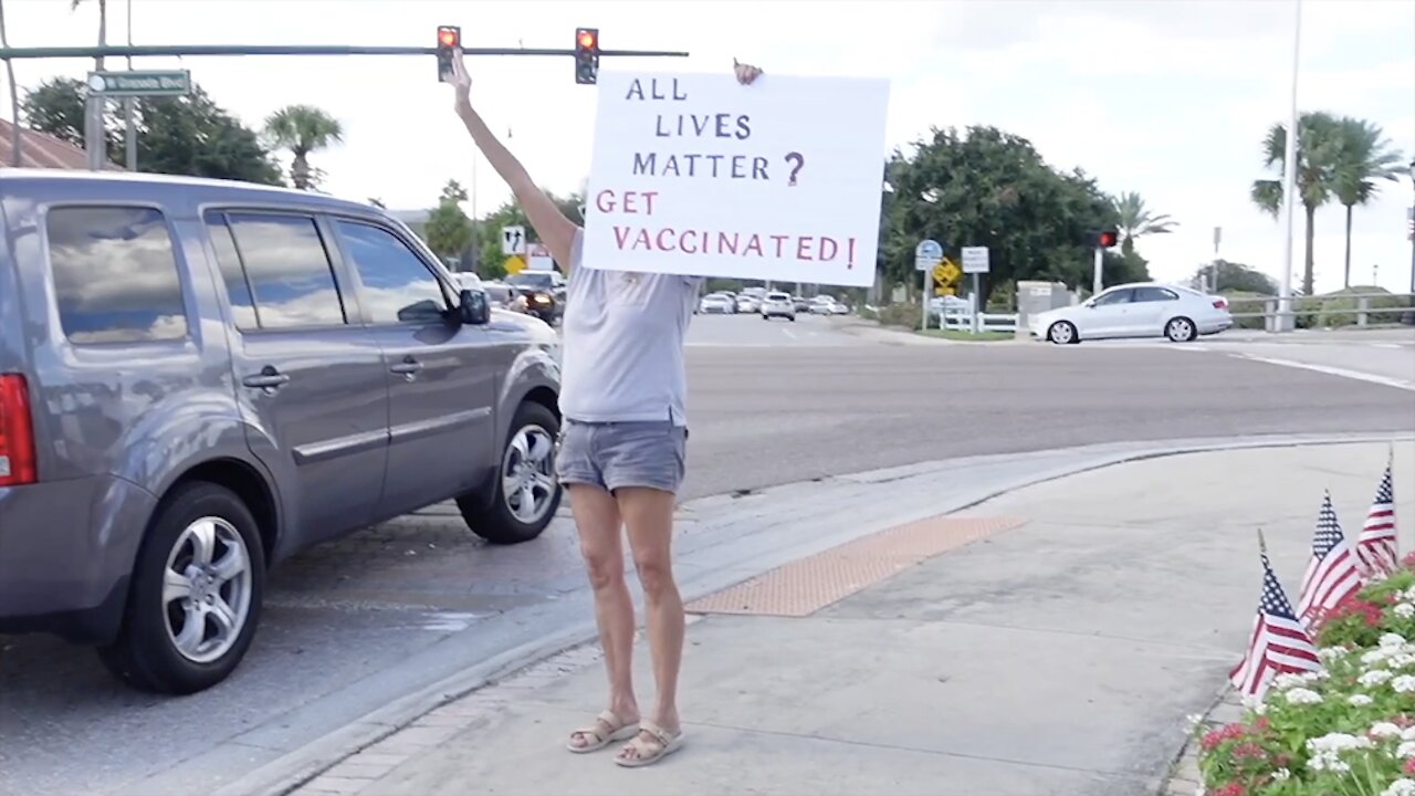 "All Lives Matter? Get Vaccinated!" Rally #TRIGGERED (Ormond Beach, FL) - UNCENSORED