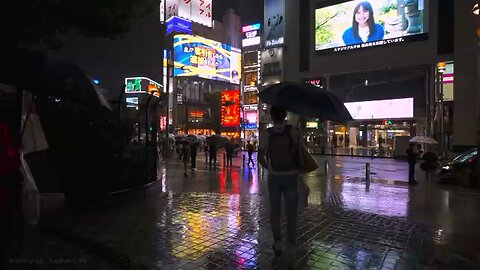 Tokyo Rainy Night Walk in Shinjuku /| 4K HDR Spatial Audio #trending #foryou#usa#rumble